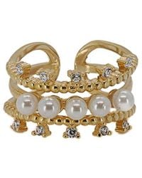 Ebru Jewelry - Cleopatra 0.7In Pearl Cocktail Ring - Lyst