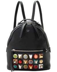 Fendi - Black Leather Studded By The Way Mini Backpack (authentic Pre-loved) - Lyst