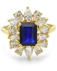 Forever Creations USA Inc. - Forever Creations 14k 3.05 Ct. Tw. Diamond & Sapphire Ring - Lyst