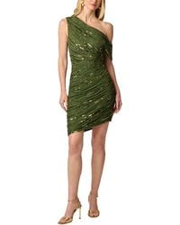 Adrianna Papell - Fully Beaded Mini Dress - Lyst