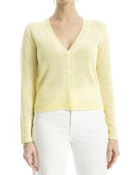 Max Studio - Linen-Blend Cardigan - Lyst