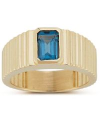 Ember Fine Jewelry - 14k London Blue Topaz Statement Ring - Lyst