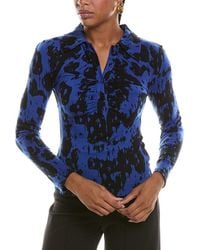 Diane von Furstenberg - Sheska Wool-Blend Top - Lyst
