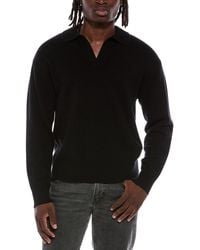 Helmut Lang - Brushed Wool & Cashmere-Blend Polo Sweater - Lyst