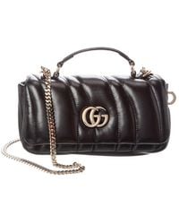 Gucci - Gg Milano Mini Leather Top Handle Bag - Lyst