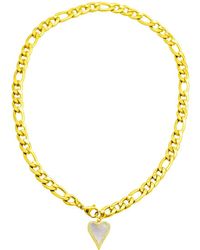 Adornia - 14k Plated Pearl Pendant Necklace - Lyst