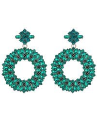 Eye Candy LA - Crystal Loop Drop Earrings - Lyst