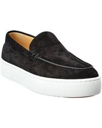 Christian Louboutin - Paqueboat Suede Platform Sneaker - Lyst