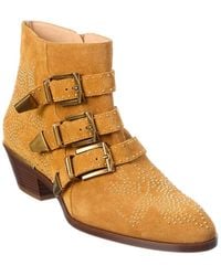 Chloé - Susan Suede Bootie - Lyst