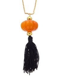 Kenneth Jay Lane - Plated Pendant Necklace - Lyst