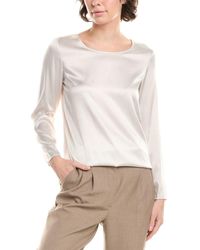 Max Mara - Moldava Silk-Blend Top - Lyst