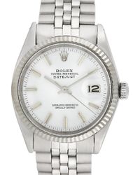 Rolex Rolex Stainless Steel Datejust Watch, 36mm - White