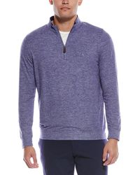 Tailorbyrd - Brushed Melange Super Soft 1/4-zip Pullover - Lyst