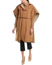 Burberry Harness Wool-blend Cape - Brown