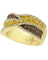 Le Vian - Le Vian 14k 0.93 Ct. Tw. Diamond & Yellow Sapphire Ring - Lyst