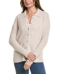 Central Park West - Mia Button-up Sweater - Lyst