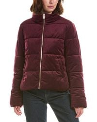 Cece - Velvet Puffer Jacket - Lyst
