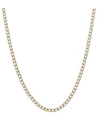 Italian Gold - 10K Pave 2.4Mm Semi-Solid Cuban Link Chain - Lyst