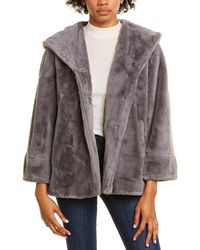 Cinzia Rocca Medium Plush Coat - Grey