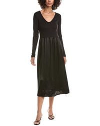 Michael Stars - Sutton Mixed Media Midi Dress - Lyst