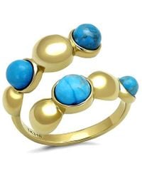 Alamode Jewelry - Plated Stainless Steel Ring - Lyst