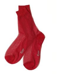 Stems - Striped Metallic Crew Socks - Lyst