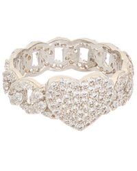 Juvell - 18k Plated Cz Heart Ring - Lyst