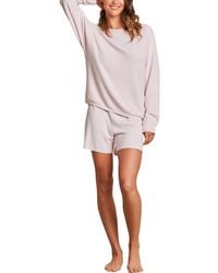 Barefoot Dreams - 2Pc Boatneck Pullover & Short Set - Lyst