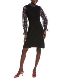 Gracia - Organza Sleeve Sweaterdress - Lyst