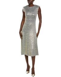 St. John - Wool-blend A-line Dress - Lyst