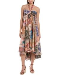 Zimmermann - Devi Halter Silk Maxi Dress - Lyst