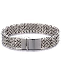 jean claude - Stainless Steel Zigzag Bracelet - Lyst