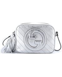 Gucci - Metallic Diagonal Quilted Leather Blondie Nm Camera Shoulder Bag Small (Authentic Pre-Loved) - Lyst