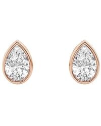 Lab Grown Diamonds - 14K Rose 0.50 Ct. Tw. Lab-Grown Diamond Studs - Lyst