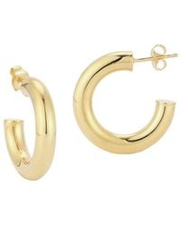 Glaze Jewelry - 14k Over Silver Thick Hoops - Lyst