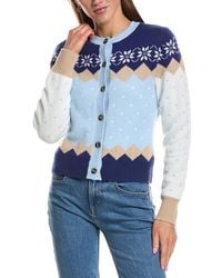 Rowing Blazers - Holiday Fairisle Wool & Cashmere-Blend Cardigan - Lyst