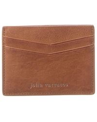 John Varvatos - Heritage Leather Card Case - Lyst