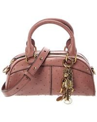 Chloé - Small Leather Bowling Bag - Lyst