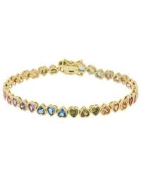 Juvell - 18K Plated Topaz Bangle Bracelet - Lyst