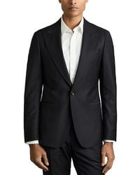 Reiss - Oscar Peak Plain Wool-Blend Blazer - Lyst