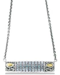 Samuel B. - 18K & 0.54 Ct. Tw. Topaz Necklace - Lyst