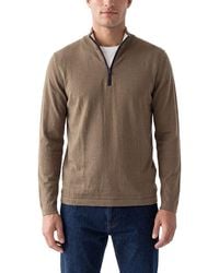 N.Peal Cashmere - Salcombe Cashmere-Blend 1/2-Zip Sweater - Lyst