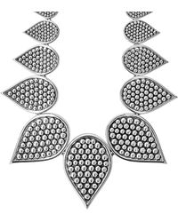 Lagos Bold Caviar Silver Necklace - Metallic