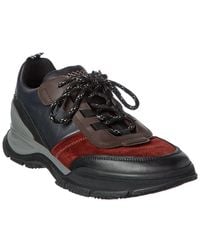 Brioni - Crossing Leather & Suede Low-top Sneaker - Lyst