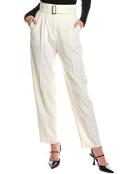 Max Mara Carabo Wool-blend Trouser - White