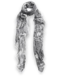 Blue Pacific - Floral Fade Cashmere-blend Scarf - Lyst