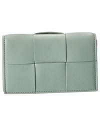 Bottega Veneta - Maxi Intrecciato Leather Business Card Case - Lyst