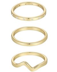 Adornia - 14K Plated 3-Band Cz Set - Lyst