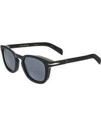 David Beckham - Modified Round Smoke Mirror Sunglasses - Lyst