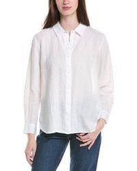 Eileen Fisher - Petite Classic Collar Linen Long Shirt - Lyst